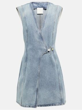 Givenchy U-Lock Denim Mini Dress - Blue